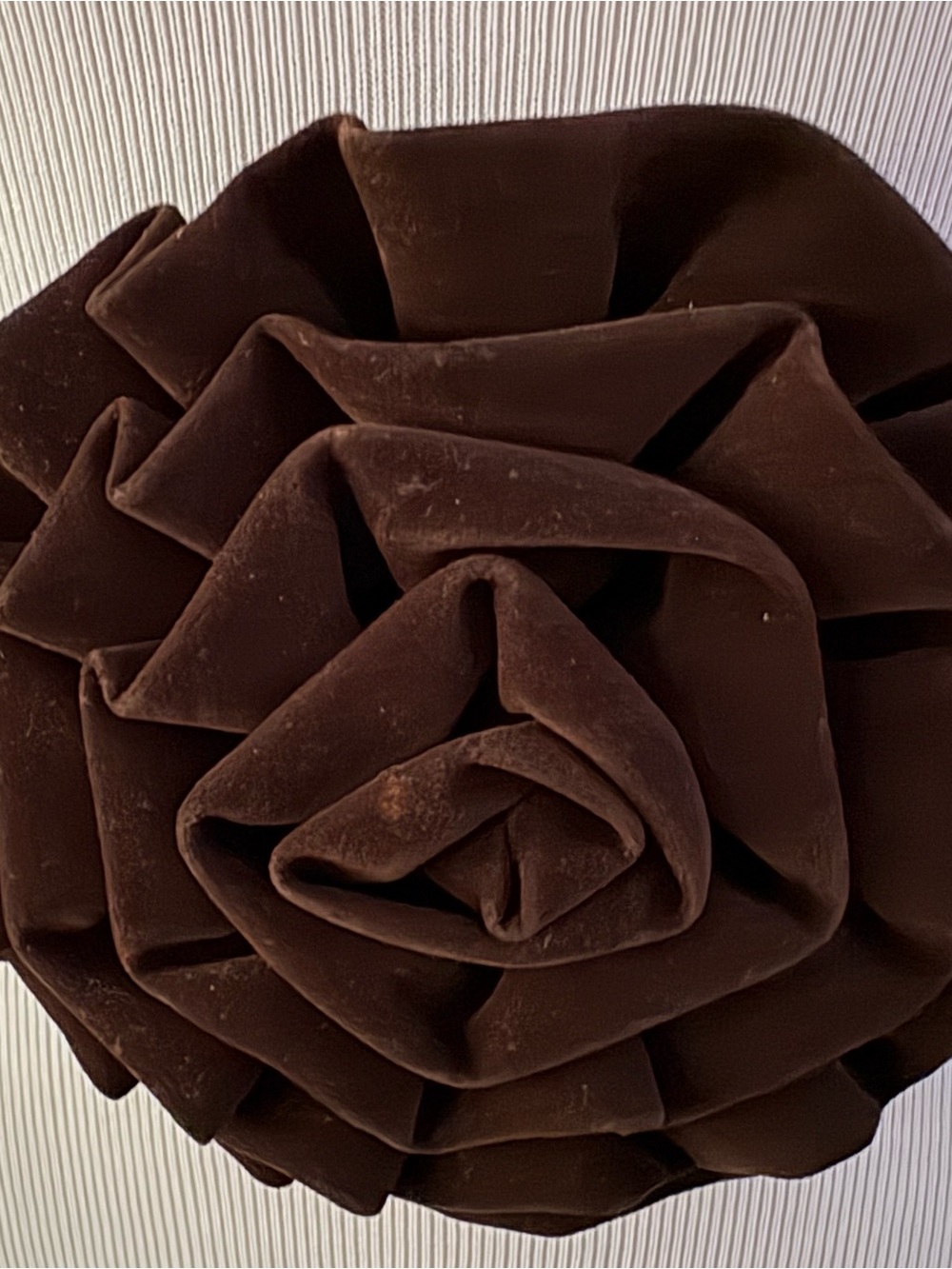 Velvet Flower Belt Chocolate Brown Sx 29.5